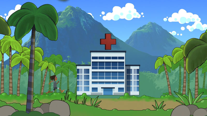 Coral hospital graphics