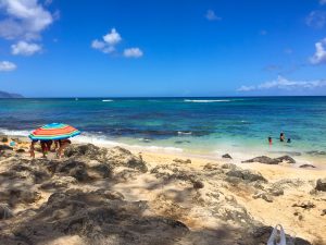 View on a beach in Hawaii